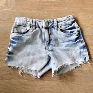 HUDSON Girls Bleached Denim Shorts. Size 12.